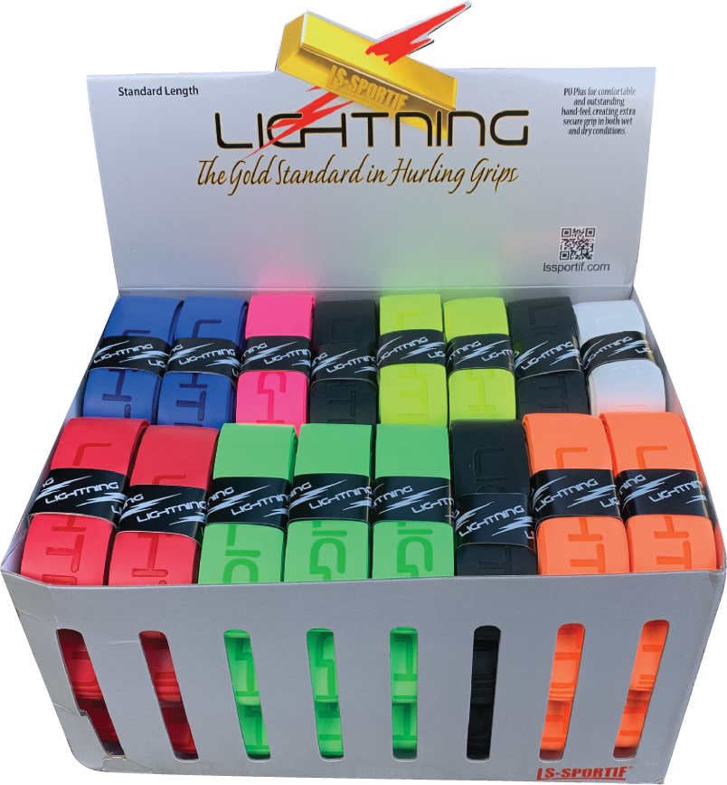 LS-Sportif Embossed Lightning Grip Box (48pcs) - Assorted