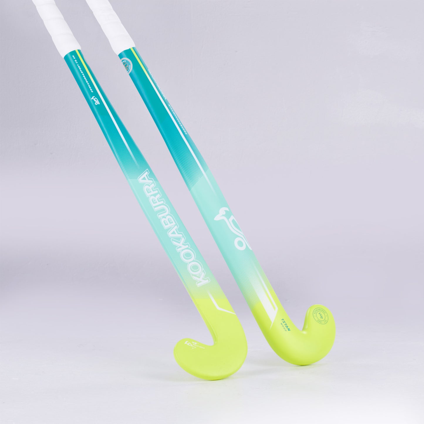 Kookaburra Titan Wooden Hockey Stick - Blue/Yellow