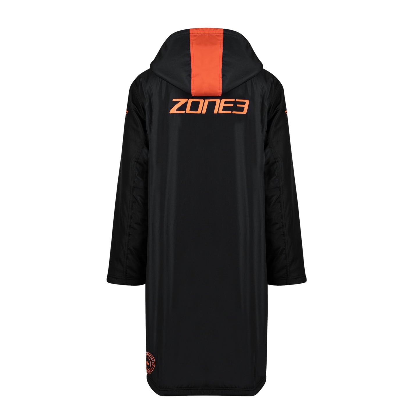 Zone3 Polar Fleece Recycled Parka Robe Jacket - Black/Orange
