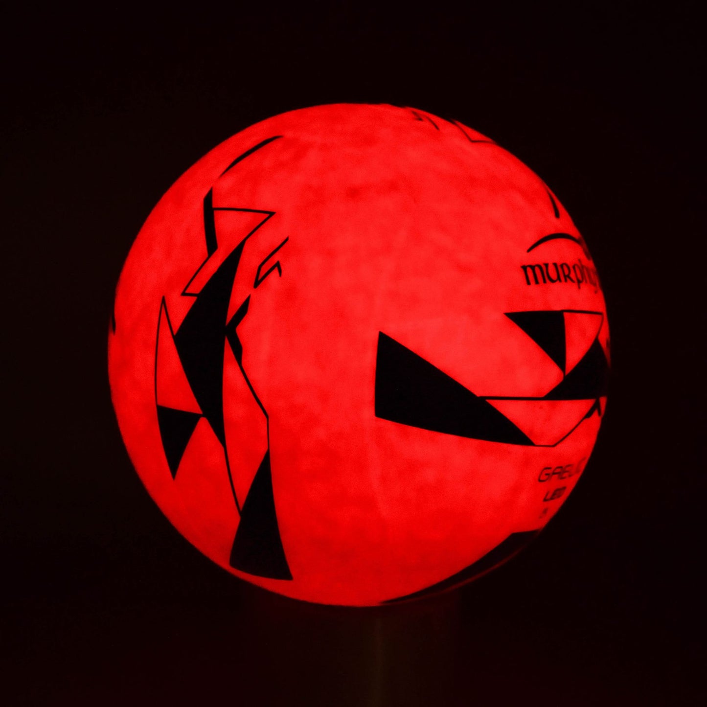 Murphy's LED Light up Gaelic Football - Fluo Orange/Black - Ball Size 5