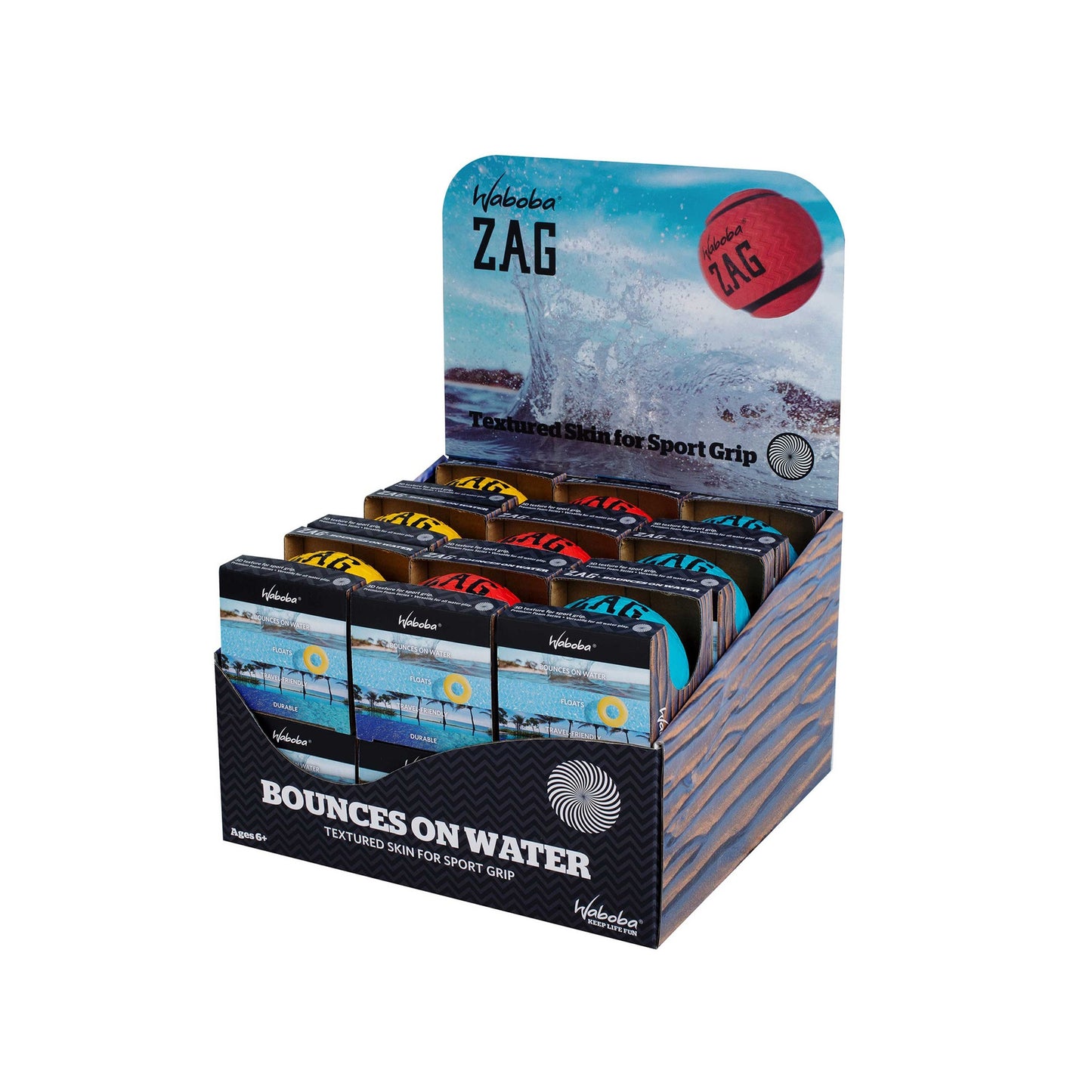 Waboba Zag Ball - Assorted - Ball Size 80mm