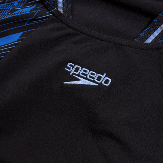 Speedo Hyperboom Splice Swimsuit - Black/Pink - 30"