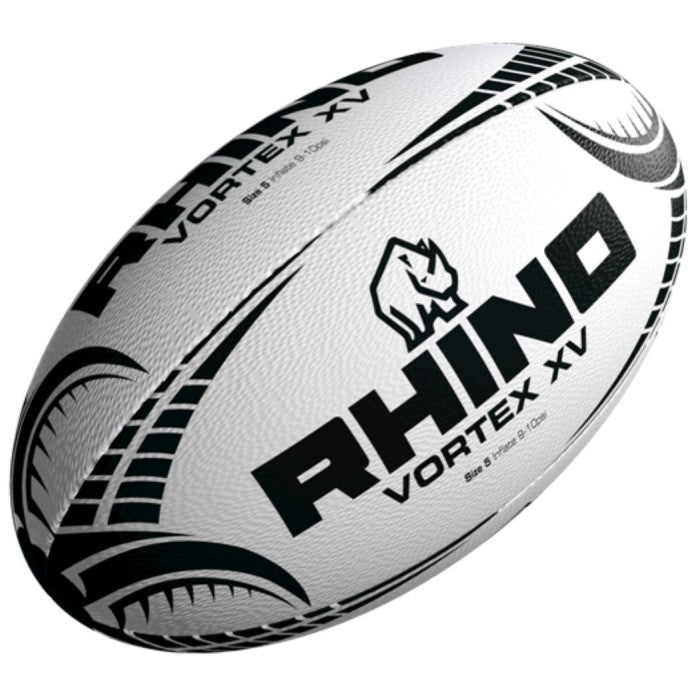 Rhino Vortex XV Rugby Ball - White