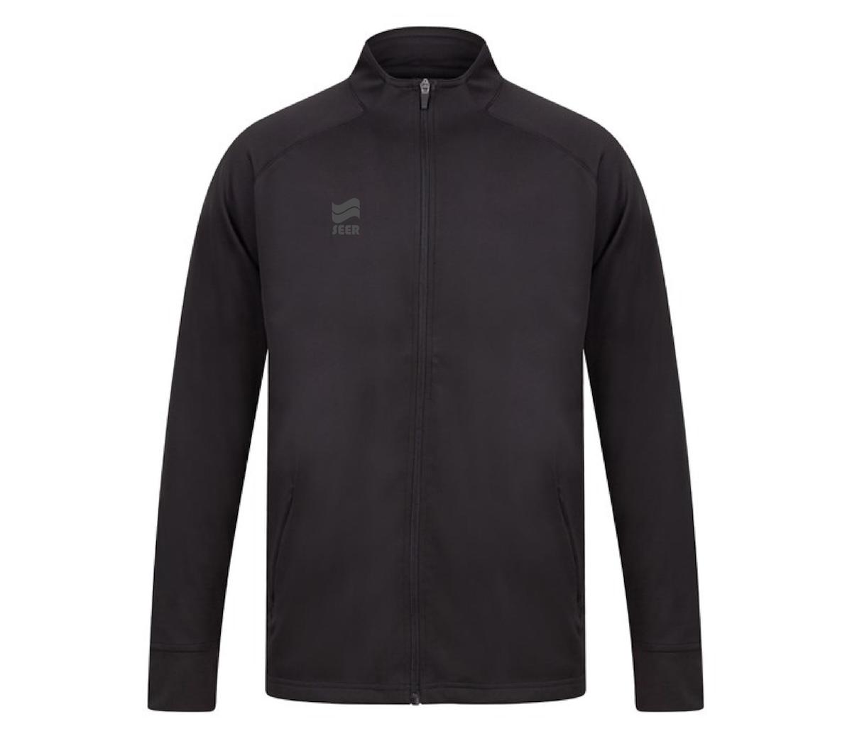 Seer Interlock Tracksuit Top - Black