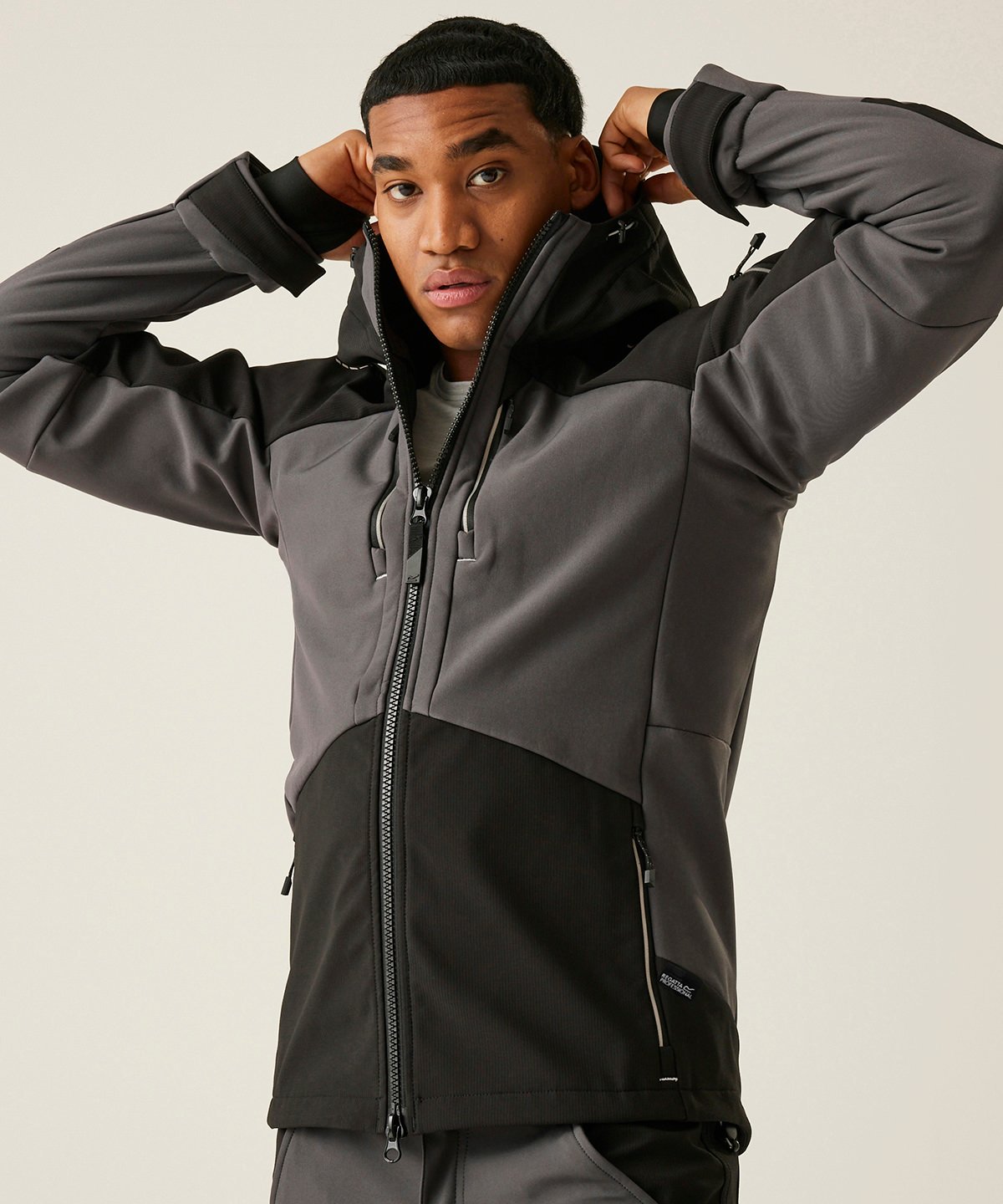 Regatta Professional RG630 4-Tex stretch 3-layer softshell jacket - Slate Grey/Black