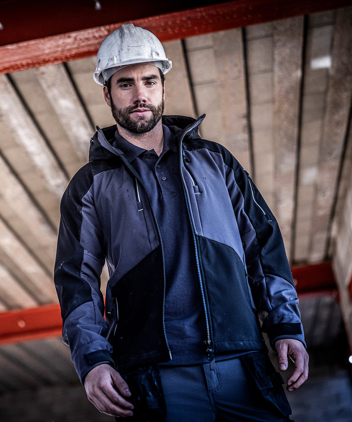 Regatta Professional RG630 4-Tex stretch 3-layer softshell jacket - Slate Grey/Black