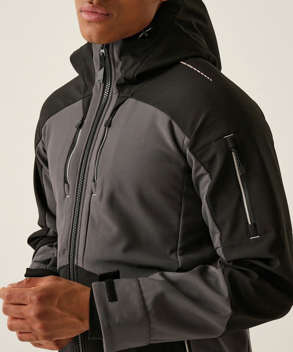 Regatta Professional RG630 4-Tex stretch 3-layer softshell jacket - Slate Grey/Black