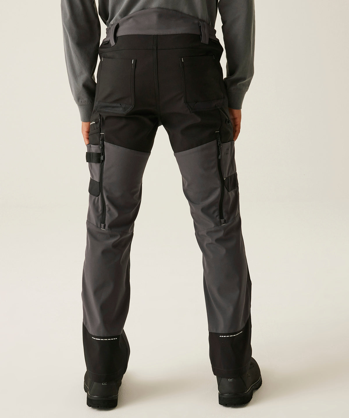 Regatta Professional RG632 4-Tex stretch holster trousers - Slate Grey/Black