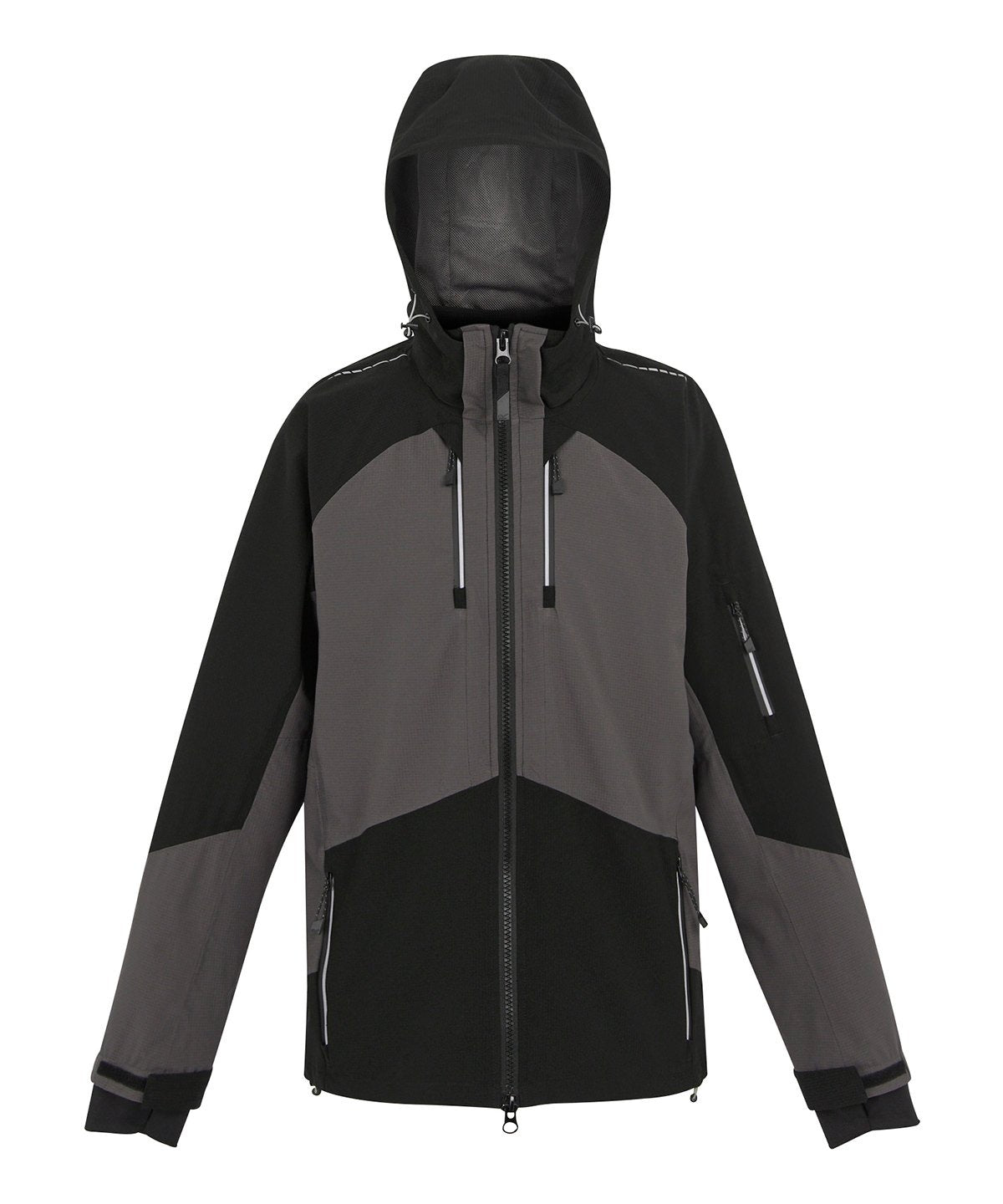 Regatta Professional RG633 4-Tex stretch waterproof shell jacket - Slate Grey/Black