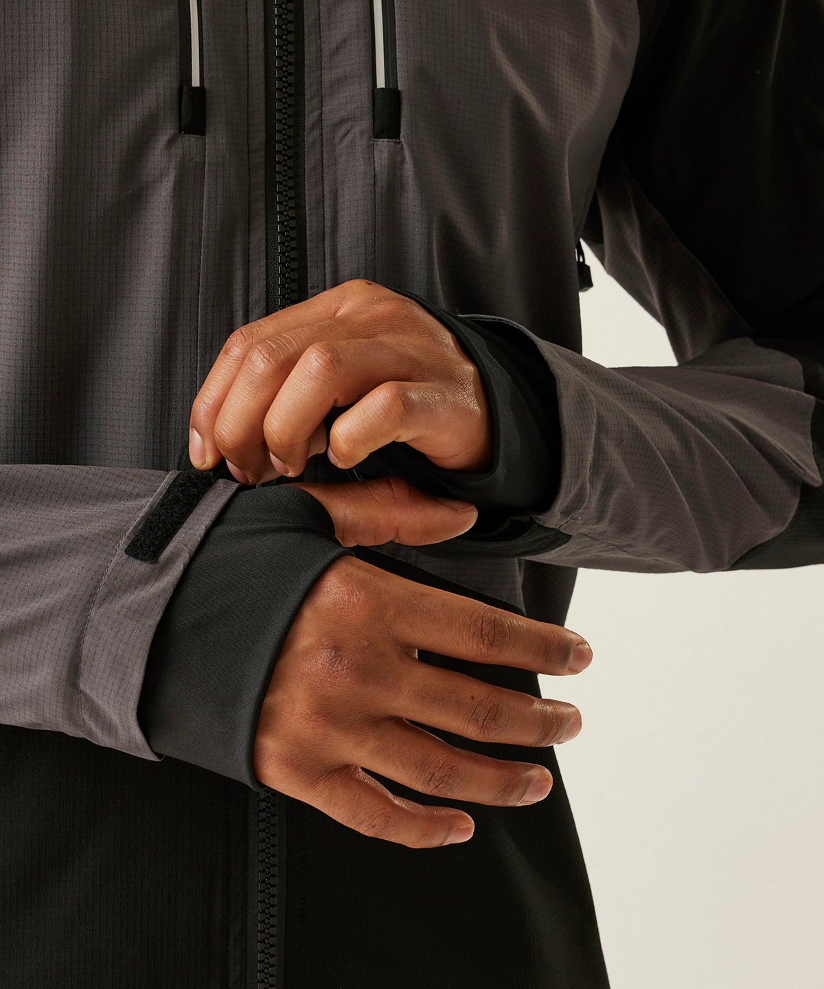 Regatta Professional RG633 4-Tex stretch waterproof shell jacket - Slate Grey/Black