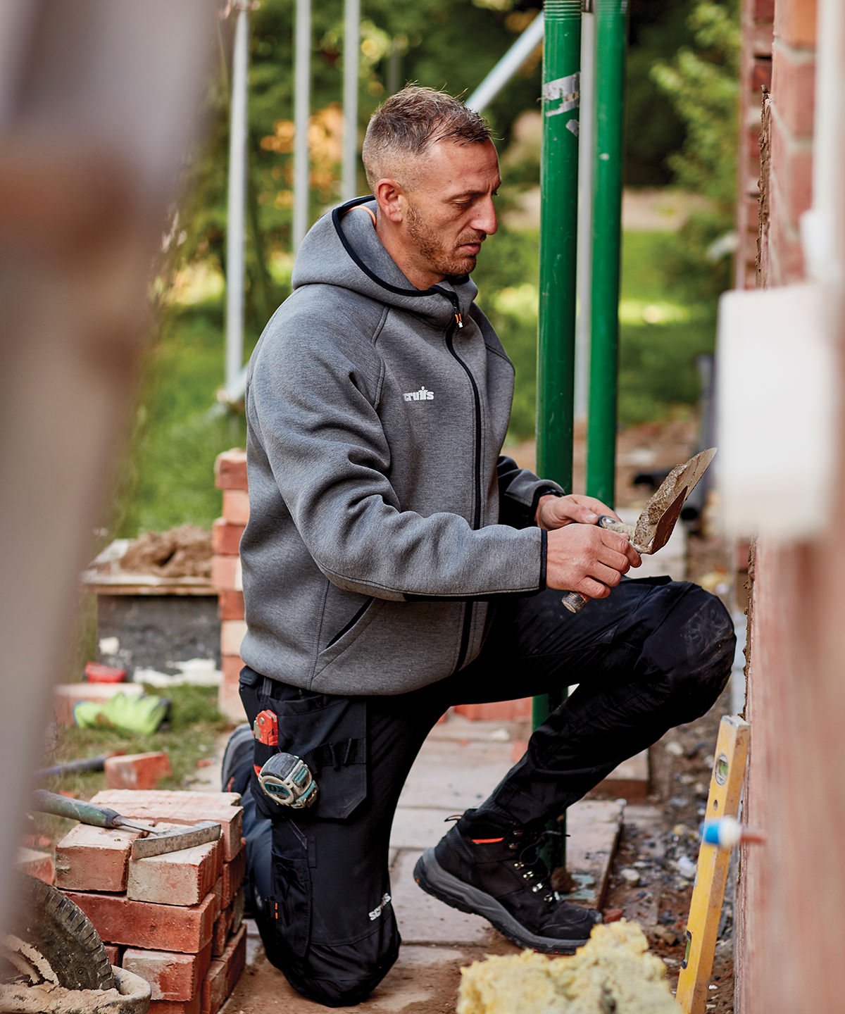 Scruffs SH021 Trade air-layer hoodie - Charcoal