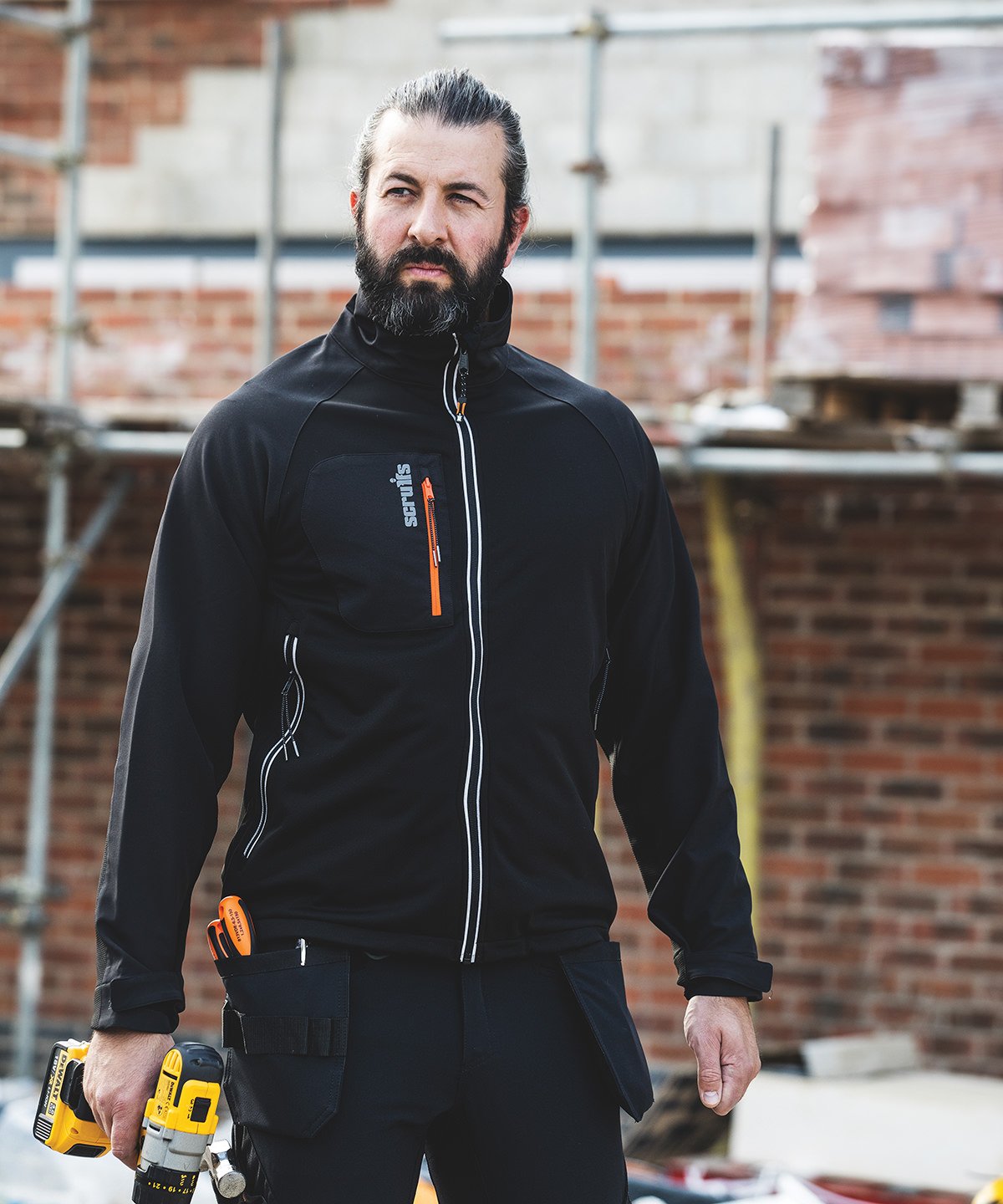 Scruffs SH026 Trade Flex softshell jacket - Black