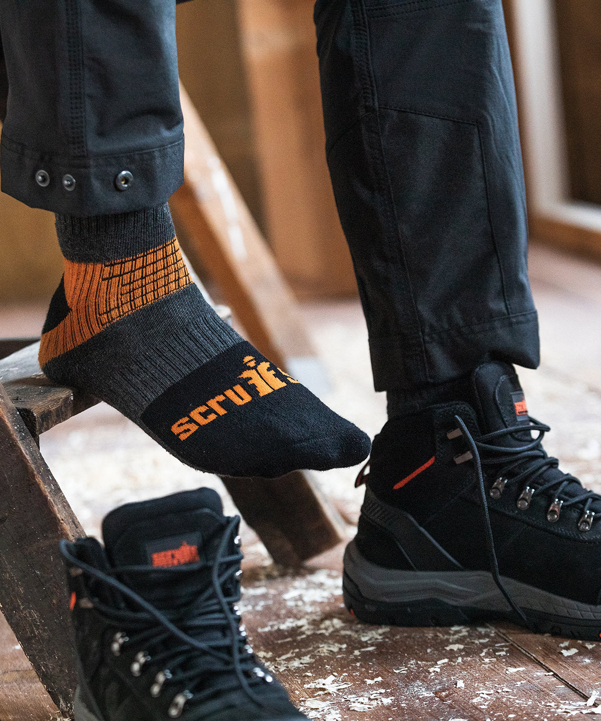 Scruffs SH030 Trade socks (3-pack) - Black