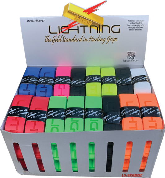 LS-Sportif Embossed Lightning Grip Box (48pcs) - Assorted