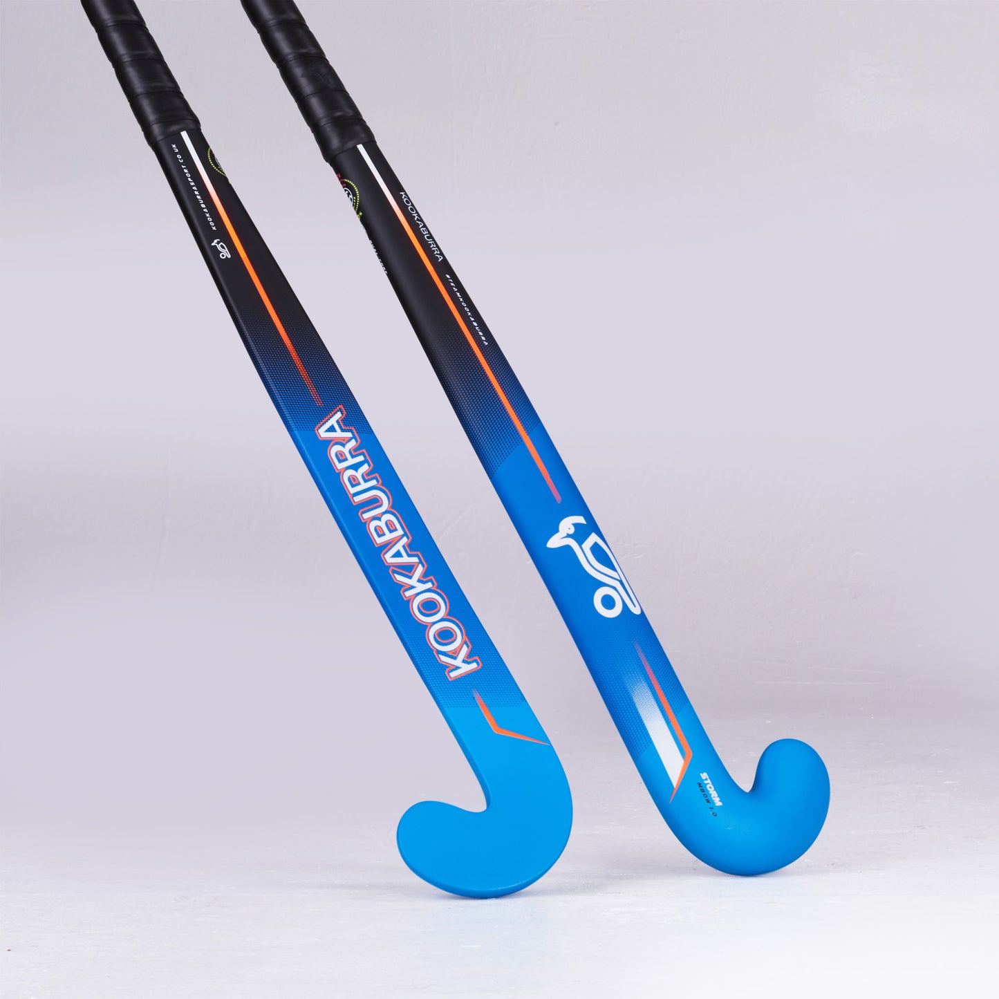 Kookaburra Storm M-Bow Hockey Stick - Blue/Black/Orange