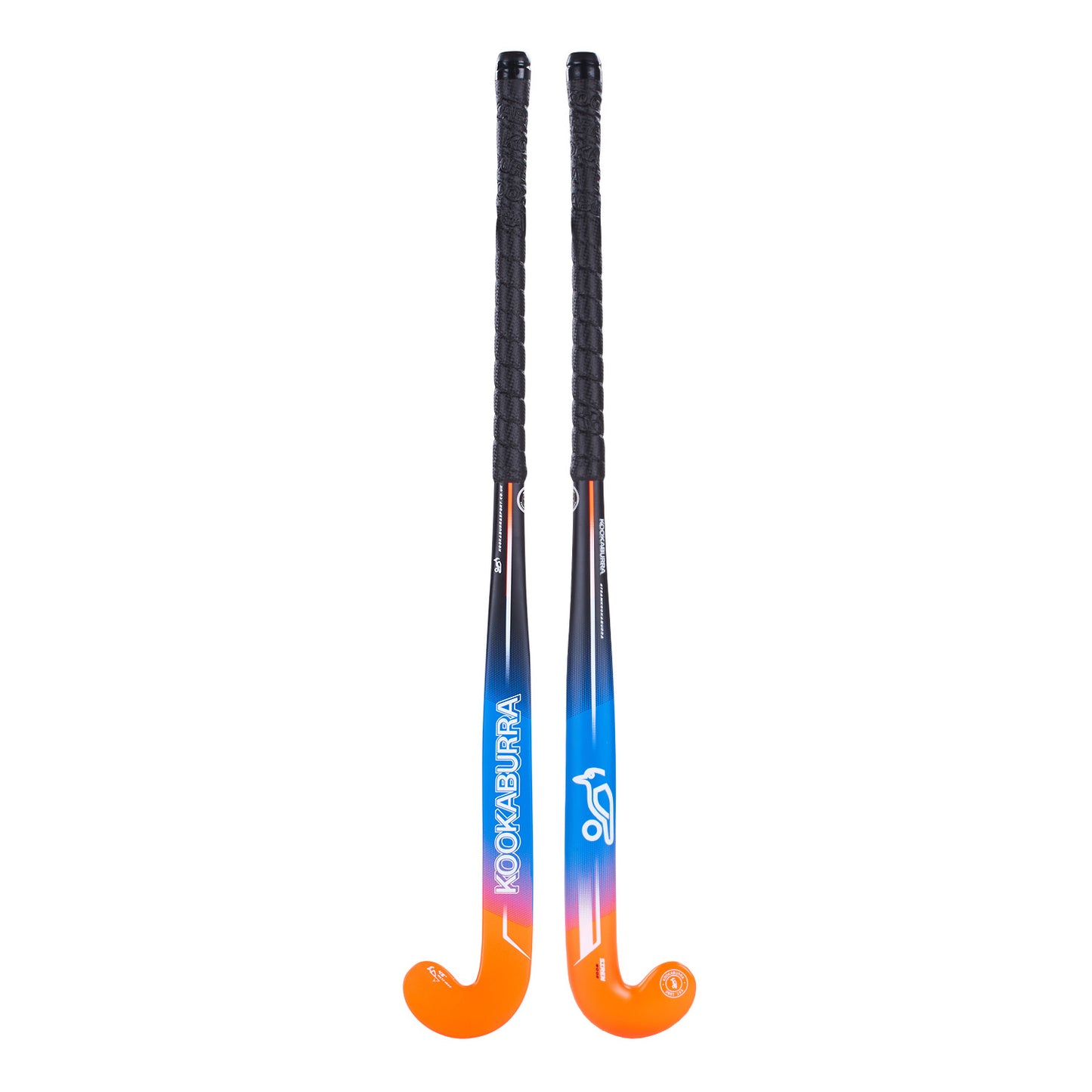 Kookaburra Siren Wooden Hockey Stick - Black/Blue/Orange