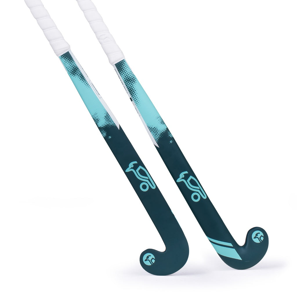 Kookaburra Nocturne Wooden Hockey Stick - Navy/Light Blue