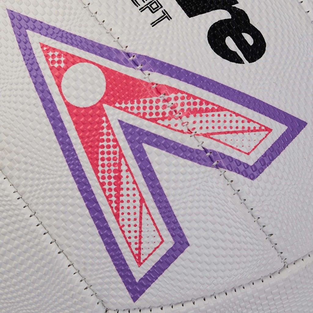 Mitre Intercept Netball - White/Purple/Pink