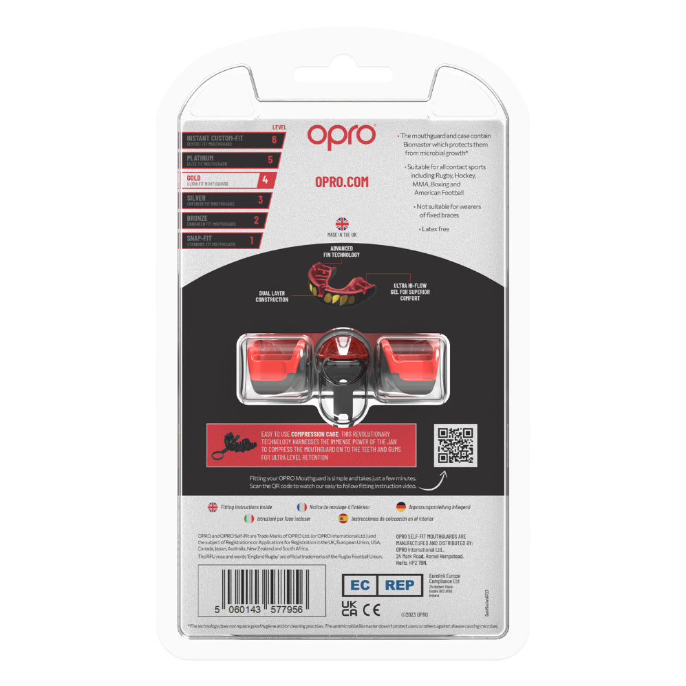 OPRO Self-Fit GEN5 Gold Mouthguard