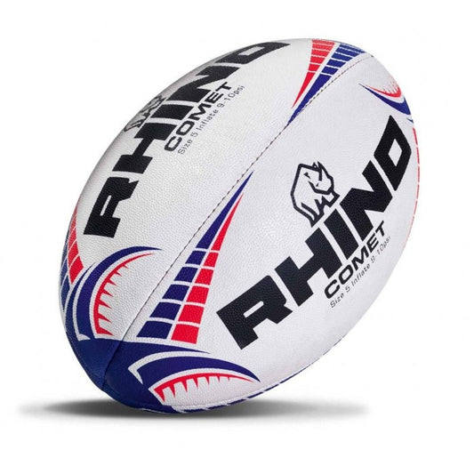Rhino Rugby Ball Comet Women's and Youth's Match Ball White