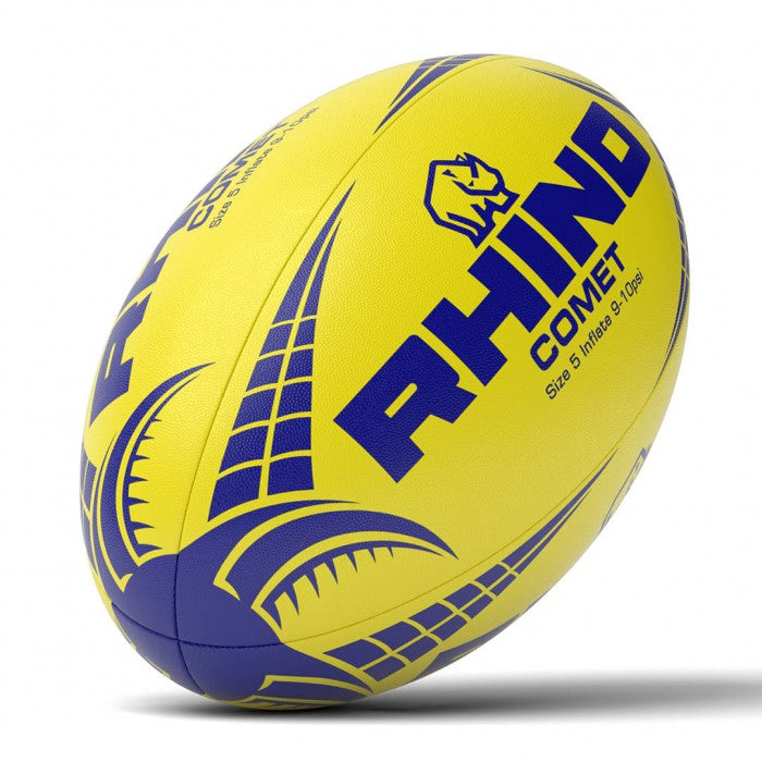 Rhino Rugby Ball Comet Women's and Youth's Match Ball - Yellow