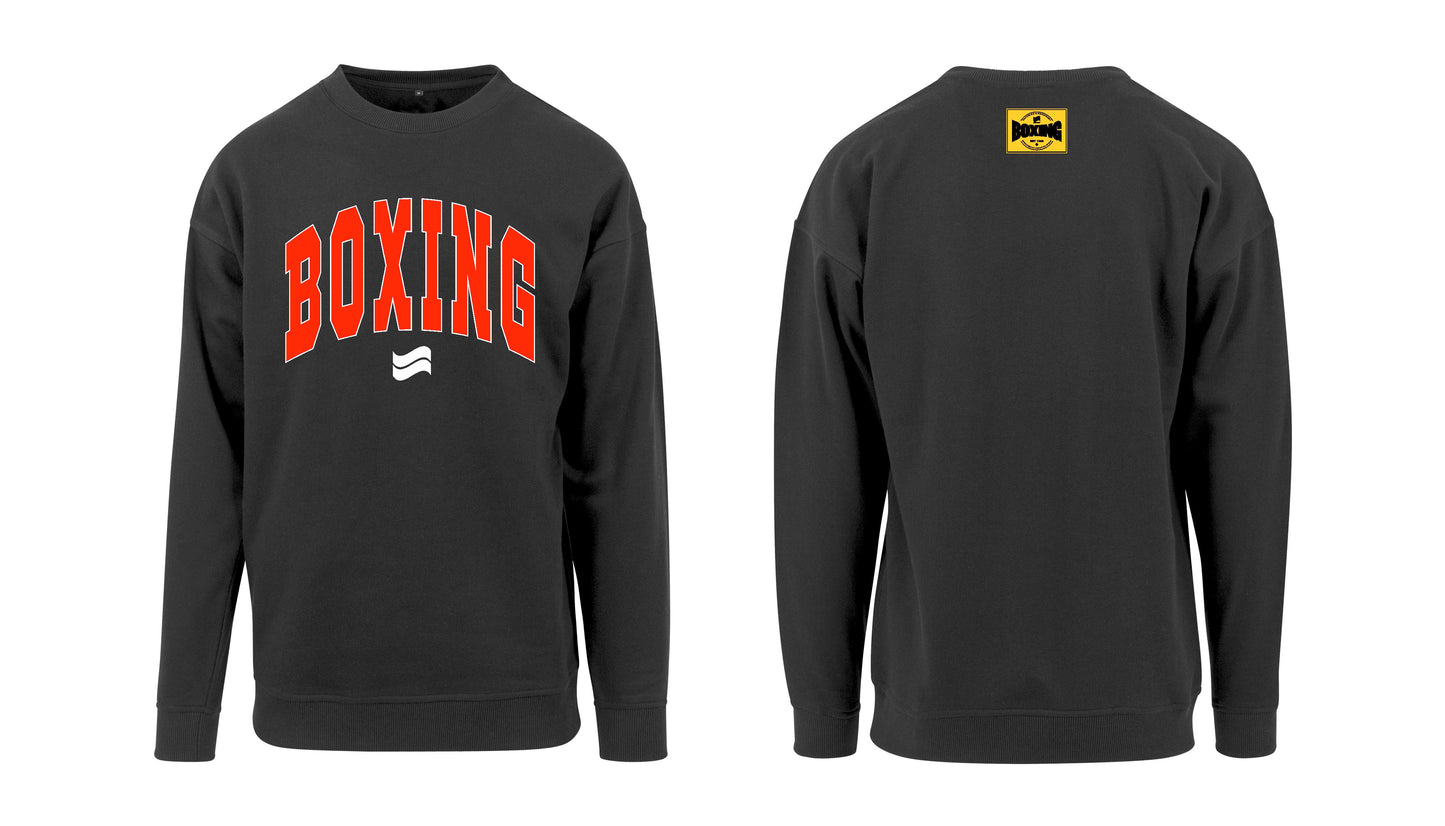 Seer Boxing Crew Neck Sweat Shirt - Black
