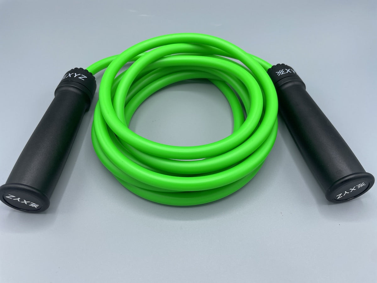XYZ X5 Undisputed Adjustable Ball Bearing Muay Thai Rope - Black/Green