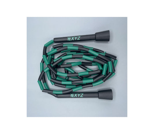 XYZ X6 React Soft Beaded Jump Rope - Black/Green