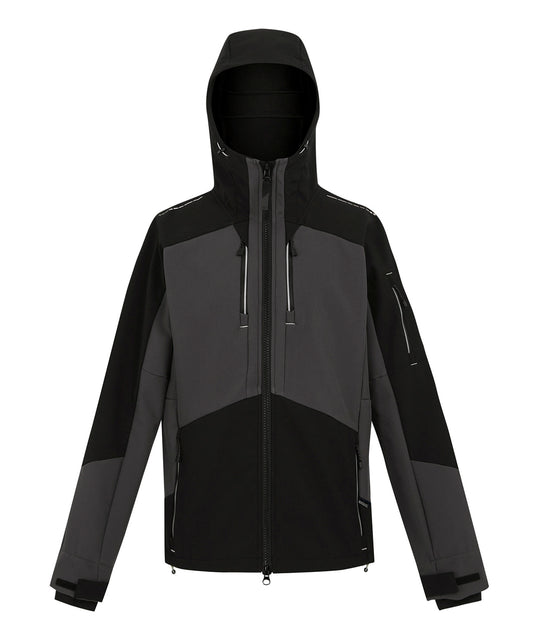 Regatta Professional RG630 4-Tex stretch 3-layer softshell jacket - Slate Grey/Black