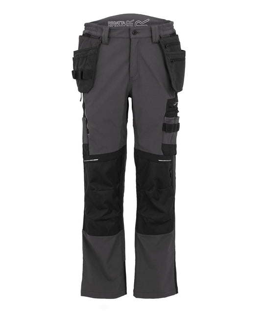 Regatta Professional RG632 4-Tex stretch holster trousers - Slate Grey/Black