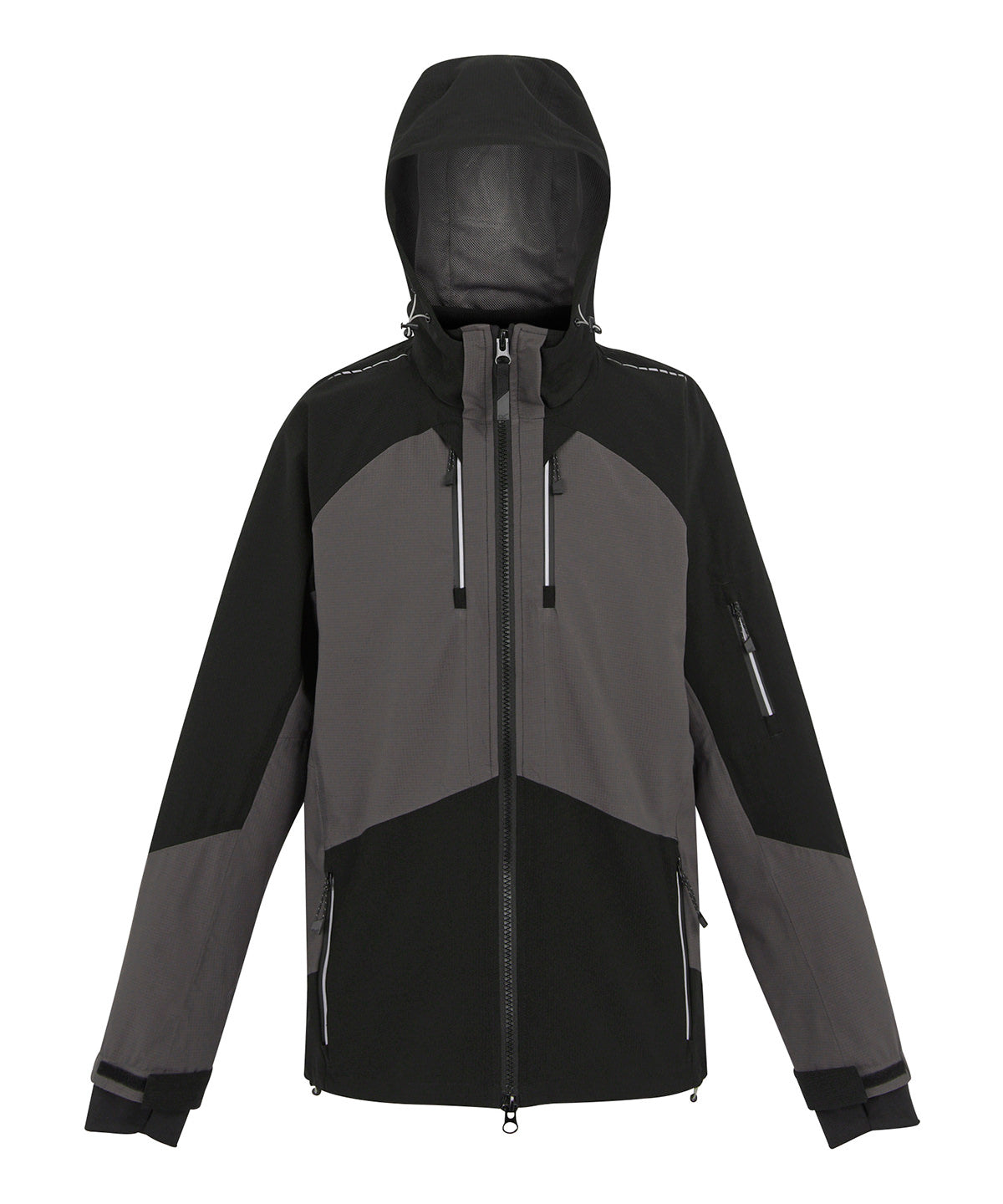 Regatta Professional RG633 4-Tex stretch waterproof shell jacket - Slate Grey/Black