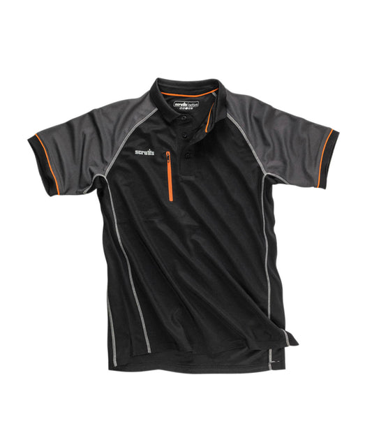 Scruffs SH020 Trade active polo - Black